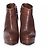 Bottines à plateforme en cuir marron Gucci. - vue 3
