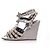 Wedge gladiatore Balenciaga con borchie Grigio - vista 2