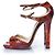 Jimmy Choo Python Sandale in Orange und Pink - Ansicht 2