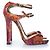 Jimmy Choo Python Sandale in Orange und Pink - Ansicht 4