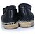 Céline Espadrillas in pelle Celine Nero - vista 3