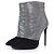 Botines de malla de cristal Giuseppe Zanotti Plata Metálico