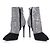 Botines de malla de cristal Giuseppe Zanotti Plata Metálico - vista 3