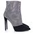 Botines de malla de cristal Giuseppe Zanotti Plata Metálico - vista 5