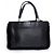 Borsa in pelle nera Gianni Versace con pelliccia Nero - vista 2