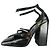 Tacchi a blocco Mary Jane neri Versace Nero - vista 3
