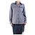 Apc Camisa de bolsillo de mezcla de lana azul - tamaño UK 12