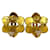 Boucles d'oreilles Coco Mark de Chanel Doré Métallisé  - vue 6