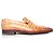 Mocassini in pelle di alligatore Santoni Marrone - vista 5