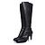 Botas de cuero elástico negras Sergio Rossi Negro