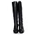 Botas de cuero elástico negras Sergio Rossi Negro - vista 3