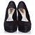 Décolleté platform in suede nero Gucci - vista 4