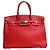 Hermès Borsa Birkin 35 rossa 2012 in pelle Clemence Rosso