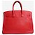 Hermès Borsa Birkin 35 rossa 2012 in pelle Clemence Rosso - vista 3