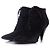 Stivaletti in suede con lacci Saint Laurent Nero