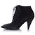 Stivaletti in suede con lacci Saint Laurent Nero - vista 2