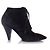 Stivaletti in suede con lacci Saint Laurent Nero - vista 4