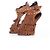 Braune Wildleder-Sandalen von Giuseppe Zanotti mit Fransen