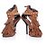 Braune Wildleder-Sandalen von Giuseppe Zanotti mit Fransen - view 3