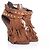 Braune Wildleder-Sandalen von Giuseppe Zanotti mit Fransen - view 5