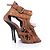 Braune Wildleder-Sandalen von Giuseppe Zanotti mit Fransen - view 6