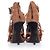 Braune Wildleder-Sandalen von Giuseppe Zanotti mit Fransen - view 7