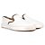 Sneakers slip-on Hermès in pelle bianca Bianco - vista 4