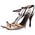 Sandalo dorato Gucci con cinturini D'oro Metallico