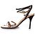 Sandalo dorato Gucci con cinturini D'oro Metallico - vista 2
