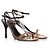Sandalo dorato Gucci con cinturini D'oro Metallico - vista 5
