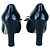 Navyblaue Lackleder-Peeptoe-Pumps von MIU MIU Marineblau - Ansicht 2