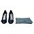 Navyblaue Lackleder-Peeptoe-Pumps von MIU MIU Marineblau - Ansicht 6