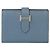 Porta-cartões Hermès Béarn VEAU EPSOM Azul - vista 4