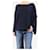 Autre Marque Weit geschnittenes Navyblaues Wollmischpullover - Größe M Marineblau - Ansicht 3