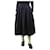 Autre Marque Navy blue cotton midi skirt - size M  ref.2605615