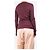 Gabriela Hearst Top de punto berenjena - talla L Burdeos - vista 2