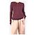 Gabriela Hearst Top de punto berenjena - talla L Burdeos - vista 3
