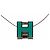 Collana Cube CAGE D'H H di Hermès Argento Metallico