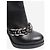 Givenchy Black leather boots with chain front - size EU 36 (UK 3) - view 4