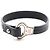 Bracciale in pelle e acciaio inossidabile Louis Vuitton Nero