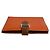 Portafoglio compatto Hermès Béarn in capra Mysore Arancione - vista 4