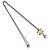 Timeless Collana di Perle Chanel Coco Mark Swing D'oro Metallico - vista 6