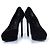 Décolleté Janis in suede nero Saint Laurent - vista 6