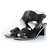 Sandale croisée en cuir Paul Smith Noir