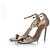 Sandali metallici Saint Laurent D'oro Metallico