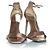 Sandali metallici Saint Laurent D'oro Metallico - vista 3