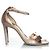 Sandali metallici Saint Laurent D'oro Metallico - vista 4