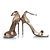 Sandali metallici Saint Laurent D'oro Metallico - vista 5