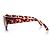 Gianni Versace Tortoise Shell Rectangular Sunglasses. Brown - view 3