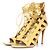 Aquazzura Gelbe Pythonleder Schnürsandalen von Aquazurra.